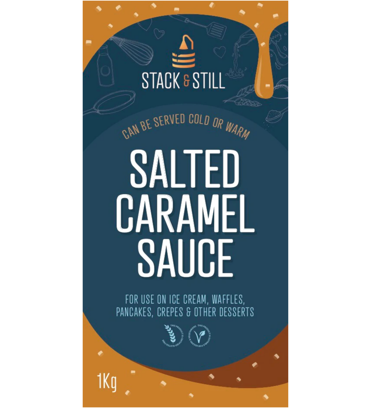 Stack & Still - Salted Caramel Sauce (1KG Bottle)